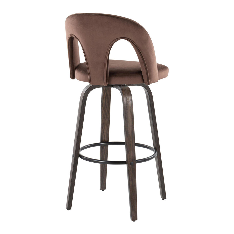 Ava Upholstered 30" Fixed-Height Barstool - Set of 2