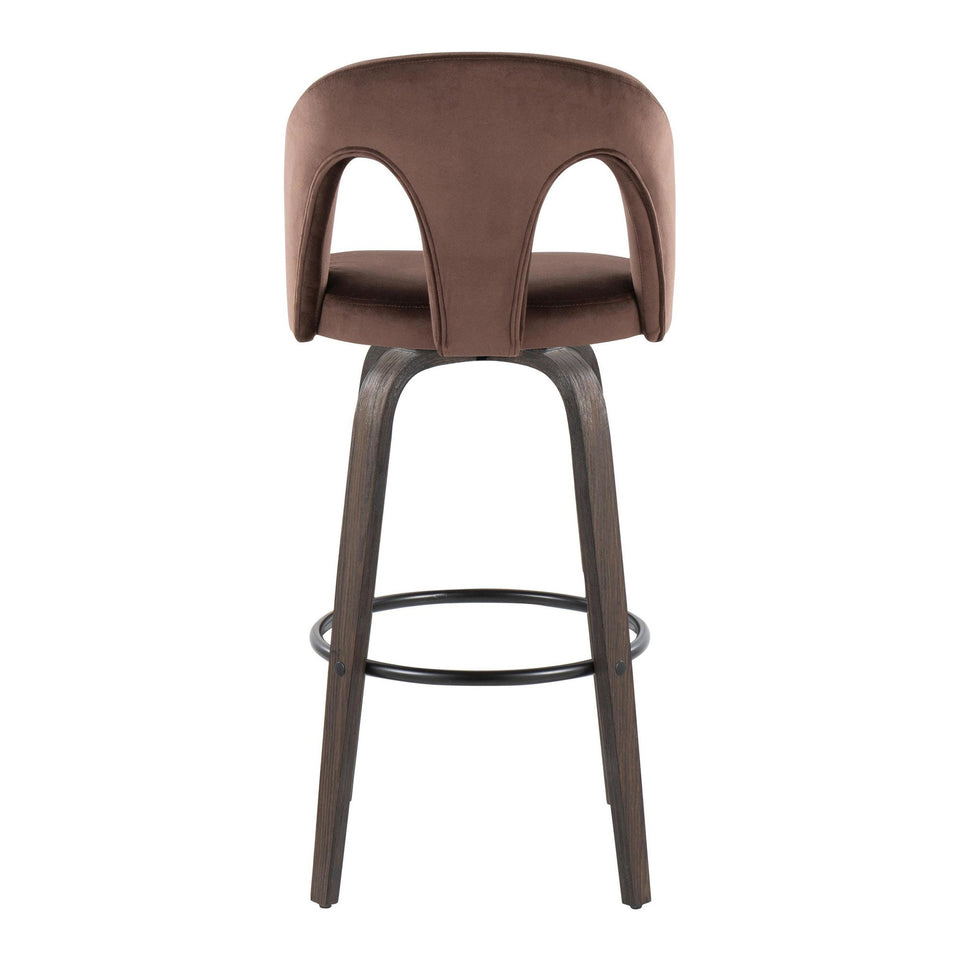 Ava Upholstered 30" Fixed-Height Barstool - Set of 2