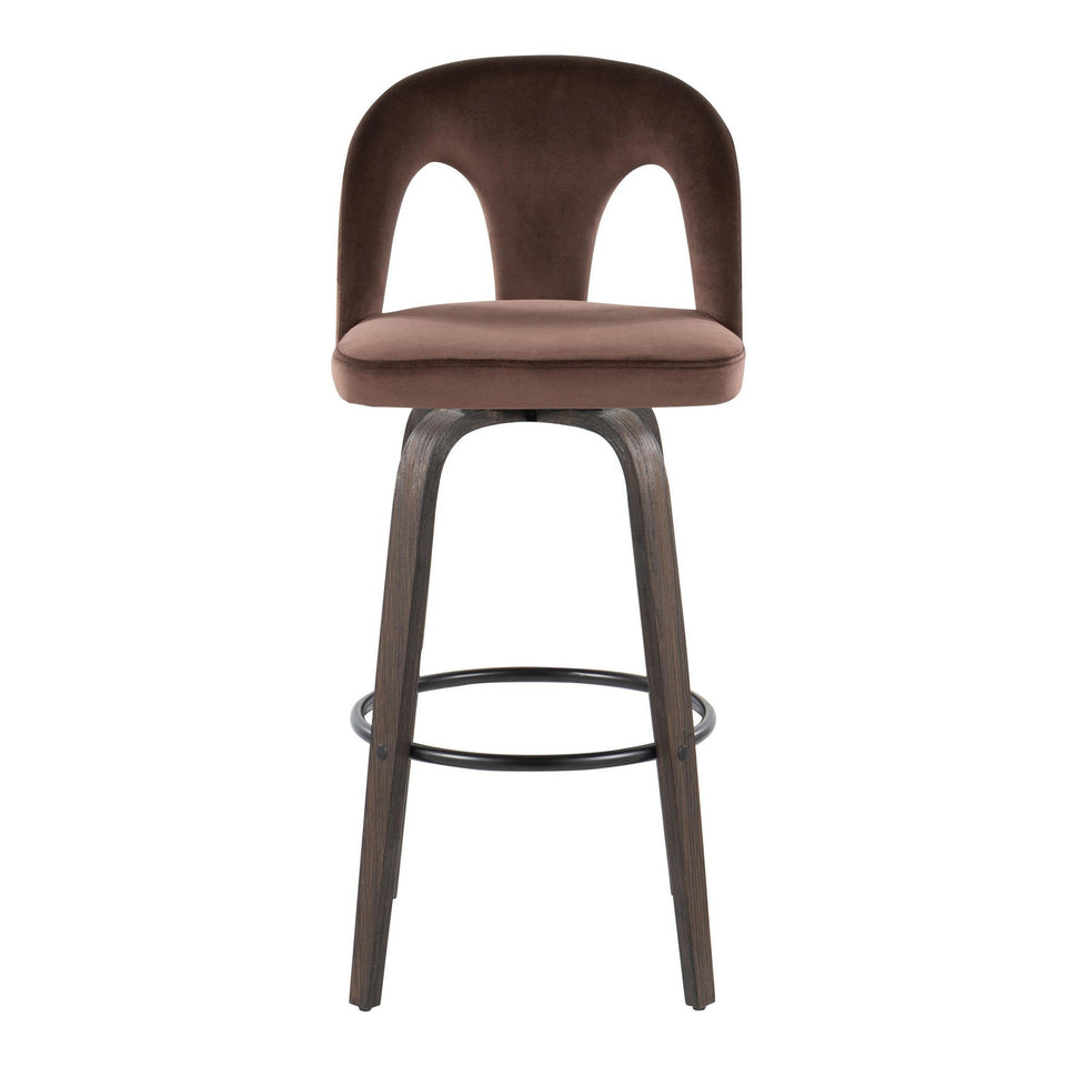 Ava Upholstered 30" Fixed-Height Barstool - Set of 2