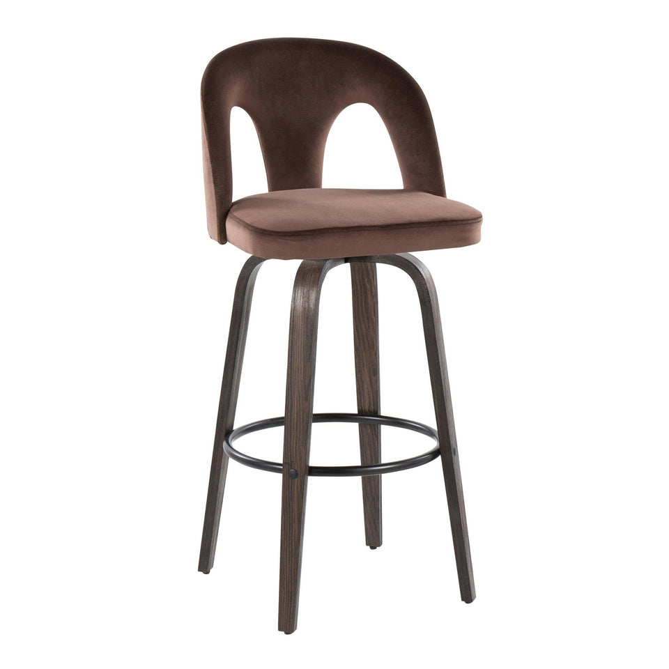 Ava Upholstered 30" Fixed-Height Barstool - Set of 2