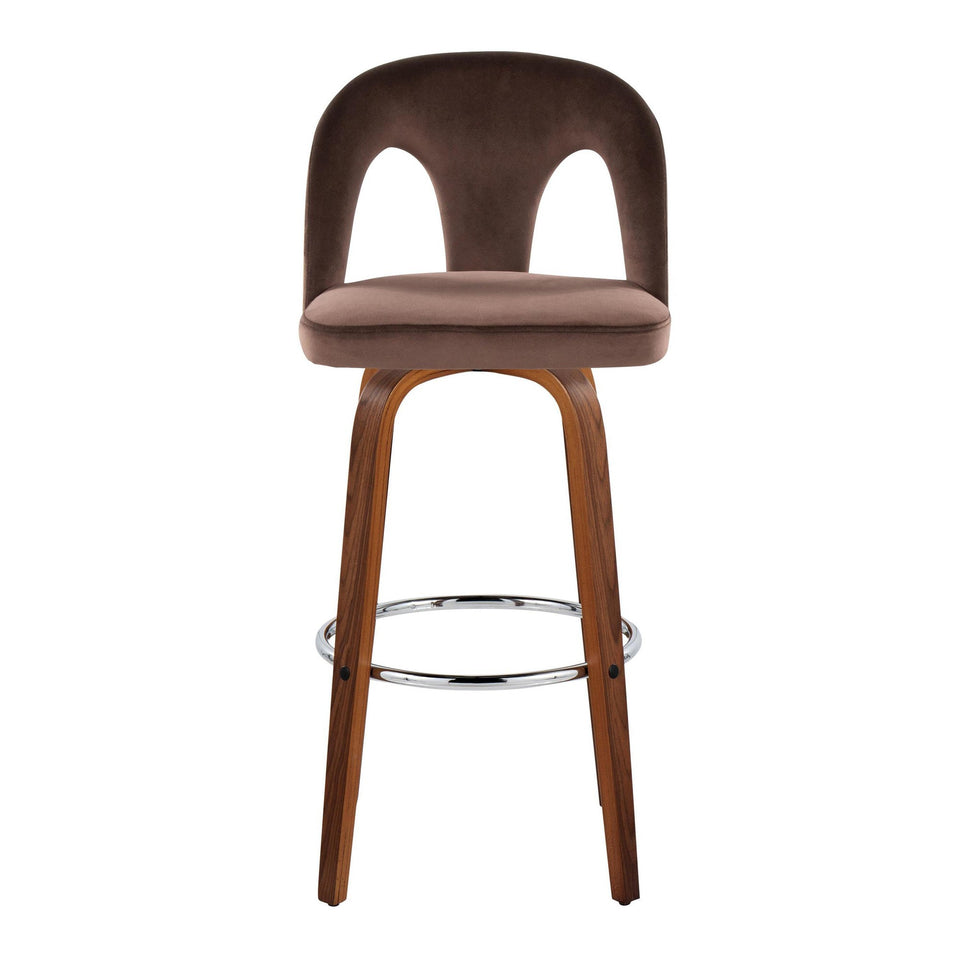 Ava Upholstered 30" Fixed-Height Barstool - Set of 2