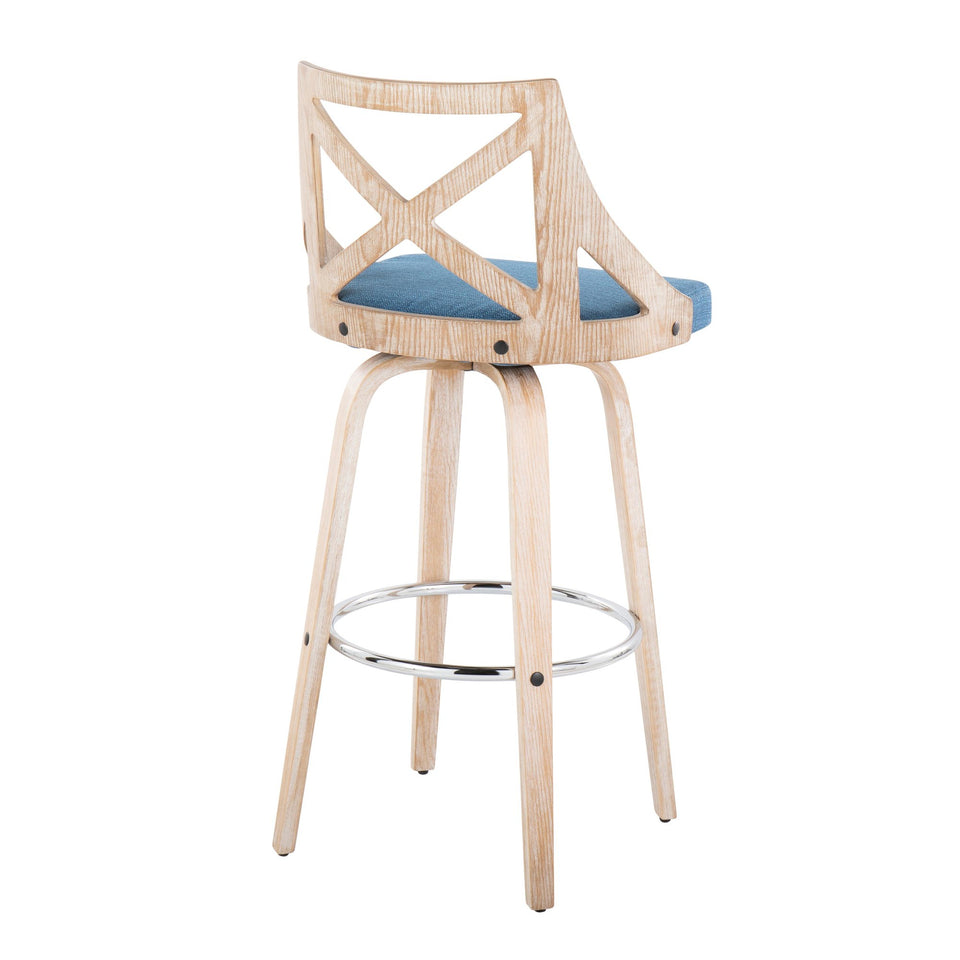 Charlotte 30" Fixed-Height Barstool - Set of 2