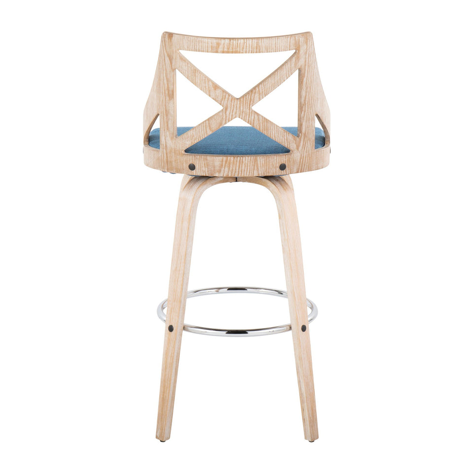 Charlotte 30" Fixed-Height Barstool - Set of 2