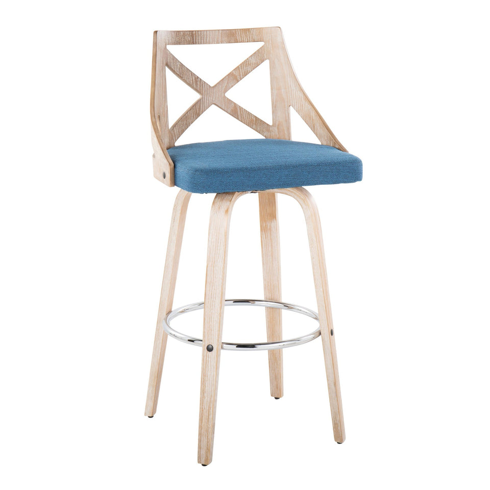 Charlotte 30" Fixed-Height Barstool - Set of 2