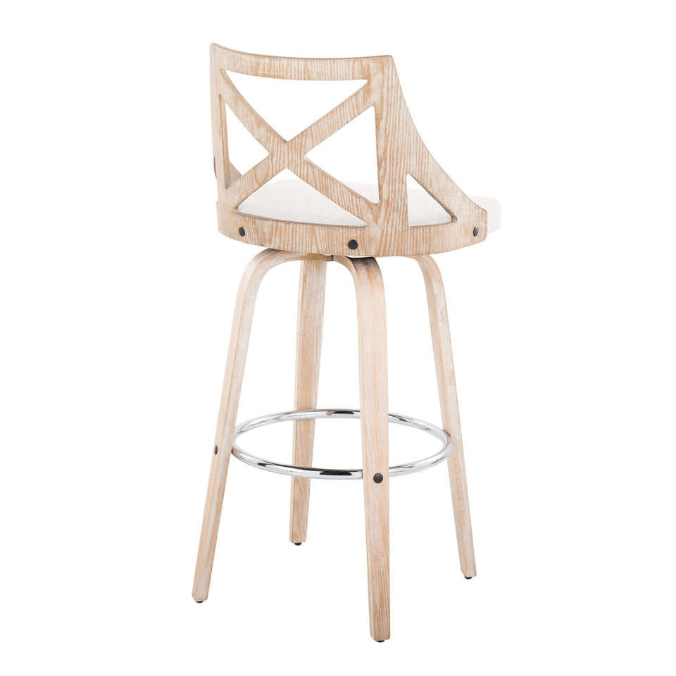 Charlotte 30" Fixed-Height Barstool - Set of 2