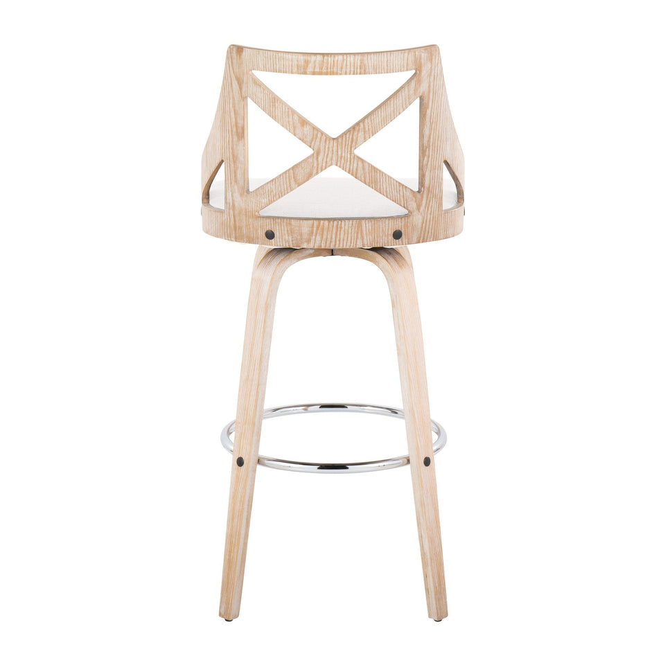 Charlotte 30" Fixed-Height Barstool - Set of 2