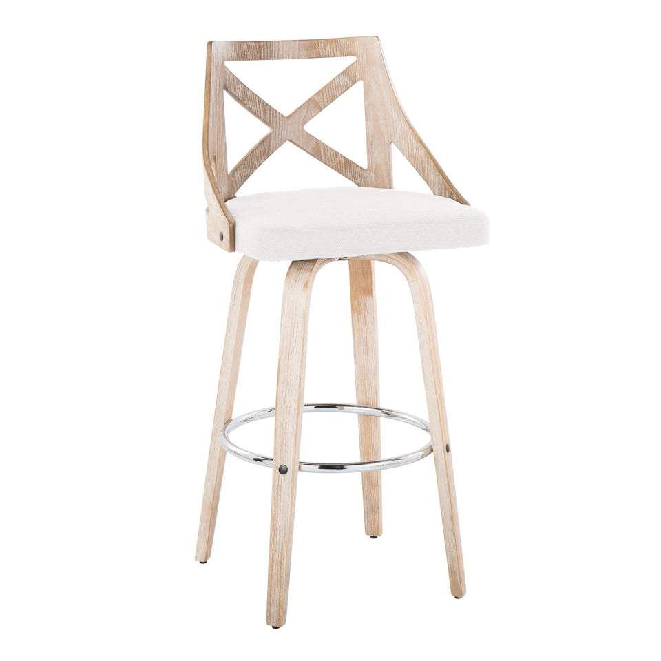 Charlotte 30" Fixed-Height Barstool - Set of 2