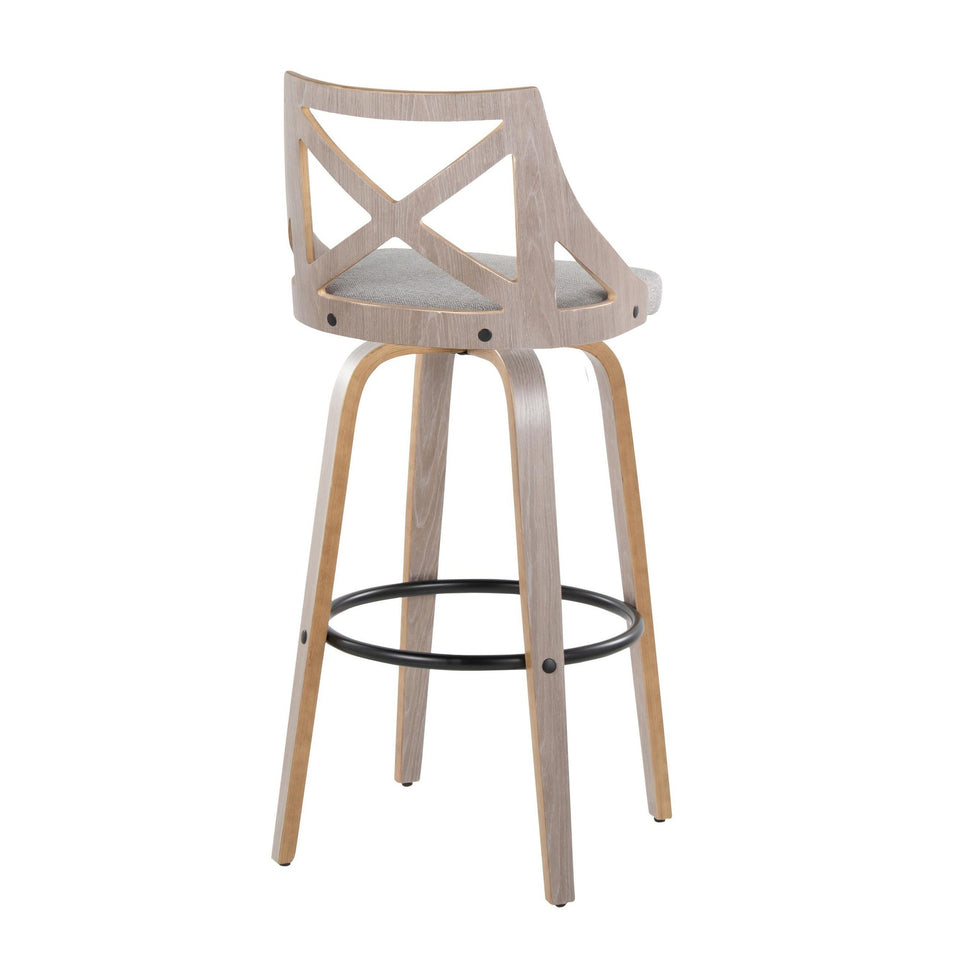 Charlotte 30" Fixed-Height Barstool - Set of 2
