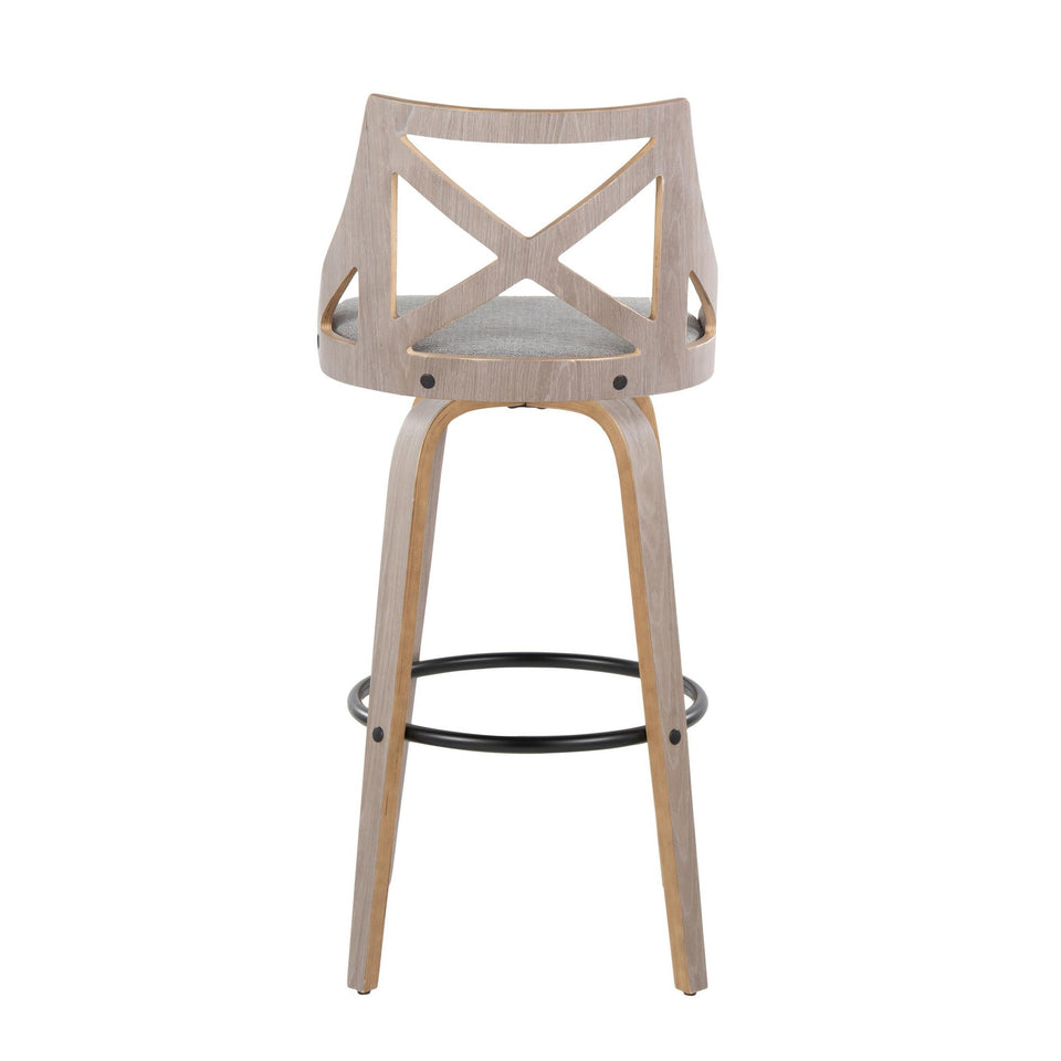 Charlotte 30" Fixed-Height Barstool - Set of 2