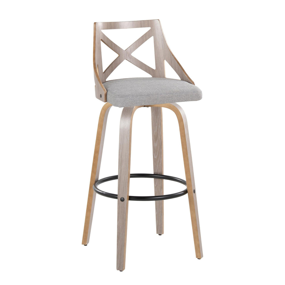 Charlotte 30" Fixed-Height Barstool - Set of 2