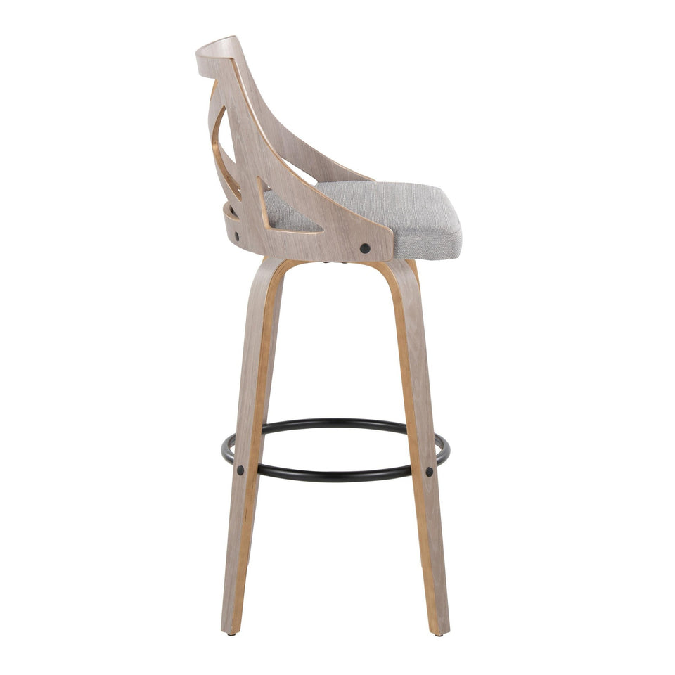 Charlotte 30" Fixed-Height Barstool - Set of 2
