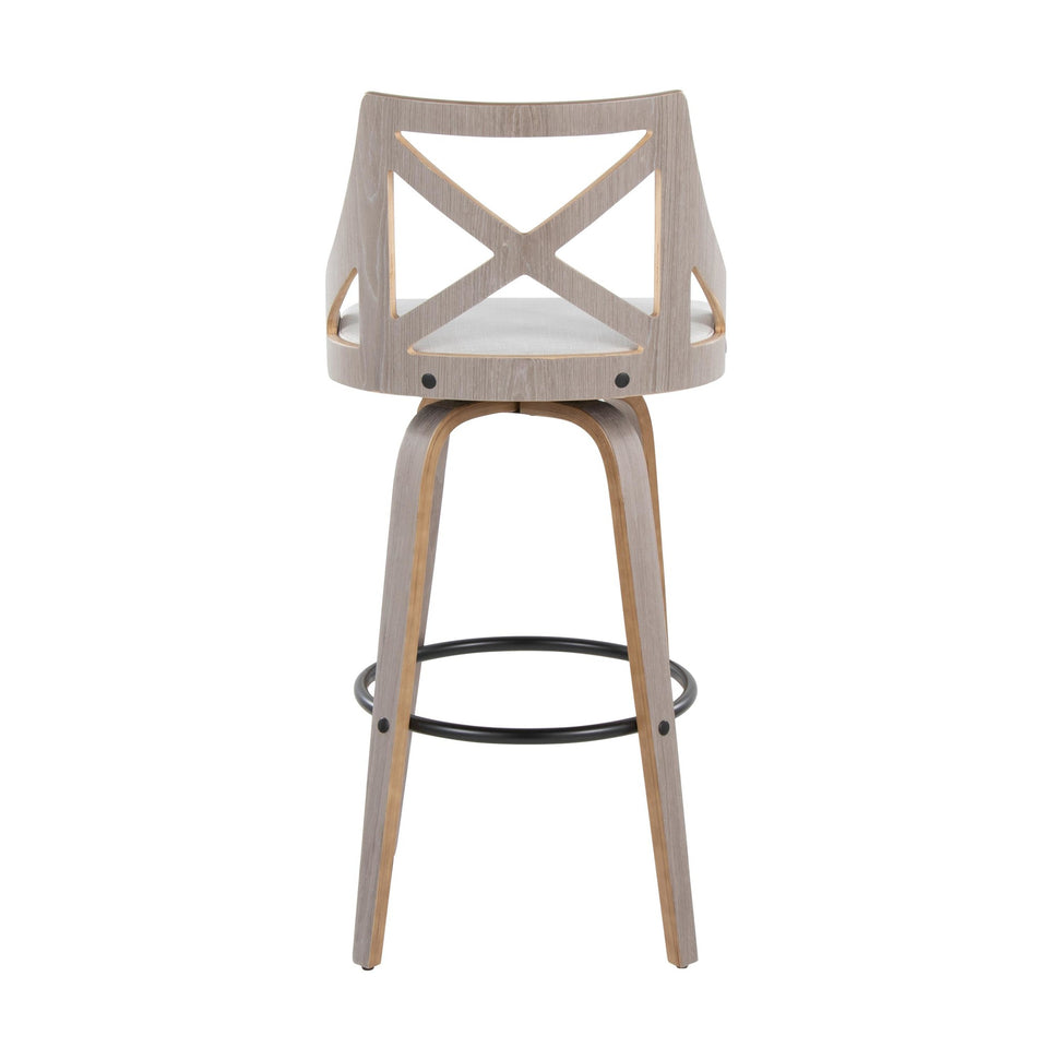 Charlotte 30" Fixed-Height Barstool - Set of 2