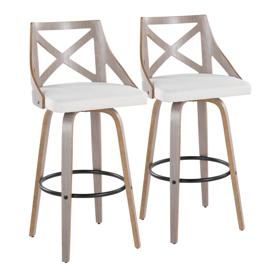 Charlotte 30" Fixed-Height Barstool - Set of 2