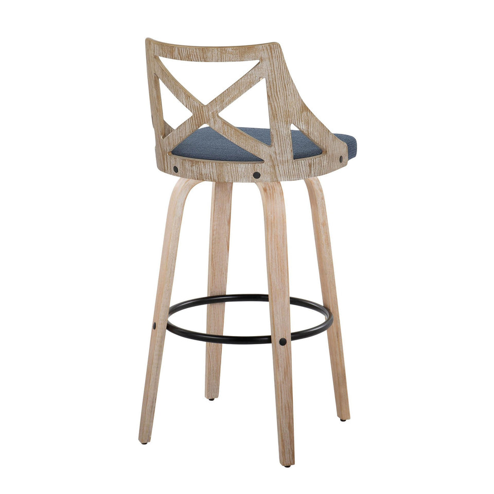 Charlotte 30" Fixed-Height Barstool - Set of 2