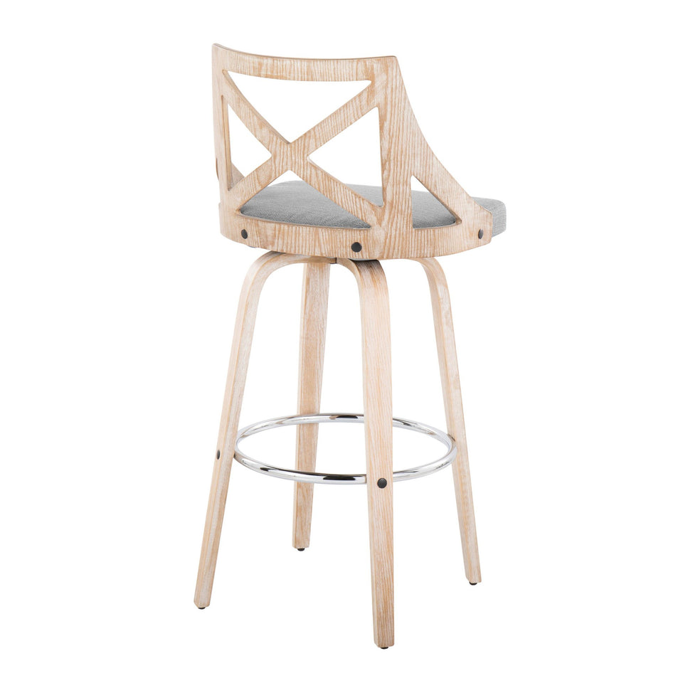 Charlotte 30" Fixed-Height Barstool - Set of 2