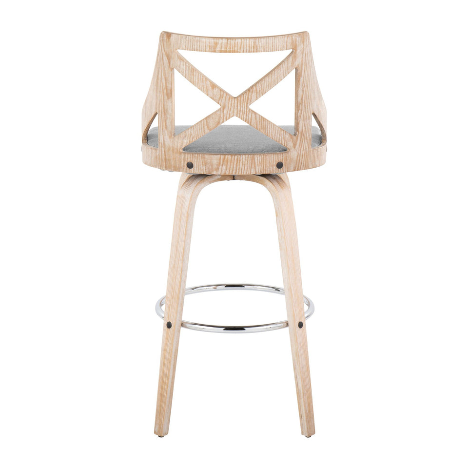 Charlotte 30" Fixed-Height Barstool - Set of 2