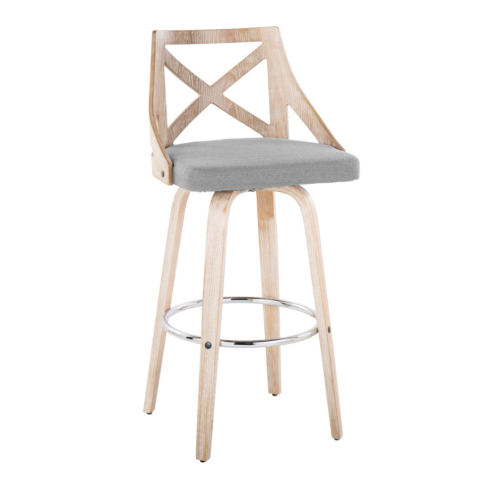 Charlotte 30" Fixed-Height Barstool - Set of 2
