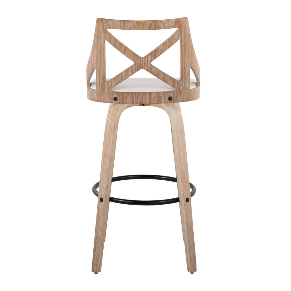 Charlotte 30" Fixed-Height Barstool - Set of 2