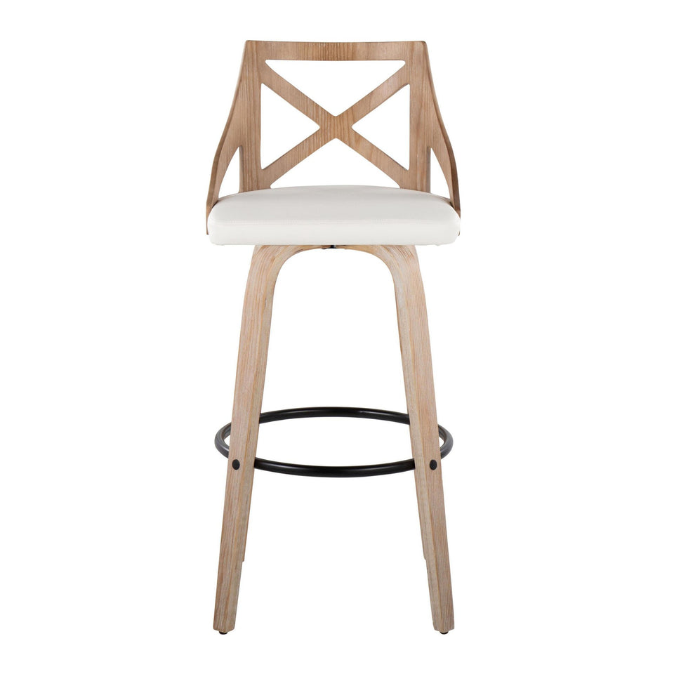 Charlotte 30" Fixed-Height Barstool - Set of 2
