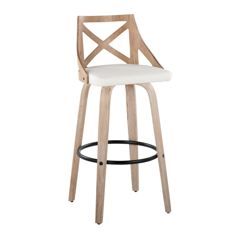 Charlotte 30" Fixed-Height Barstool - Set of 2