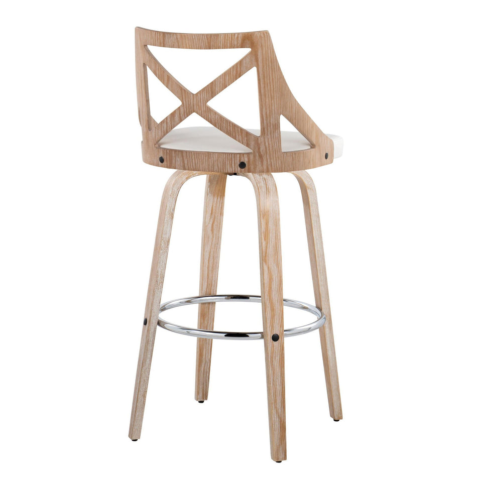 Charlotte 30" Fixed-Height Barstool - Set of 2