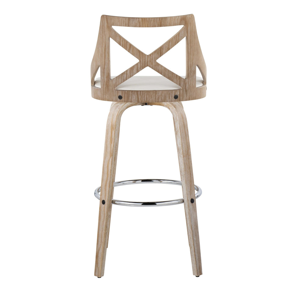 Charlotte 30" Fixed-Height Barstool - Set of 2