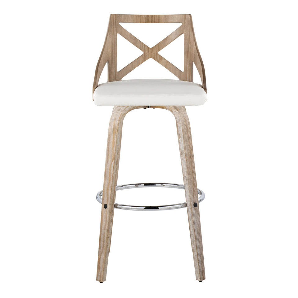 Charlotte 30" Fixed-Height Barstool - Set of 2