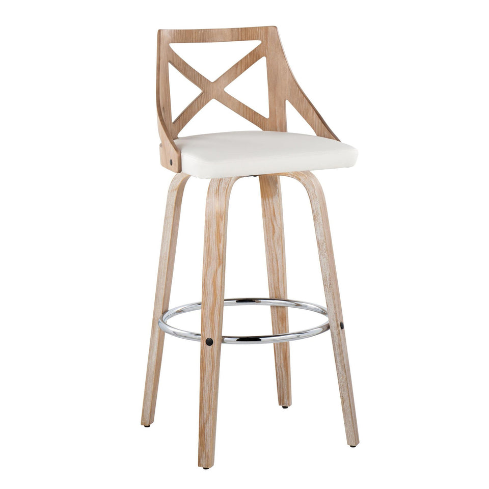 Charlotte 30" Fixed-Height Barstool - Set of 2