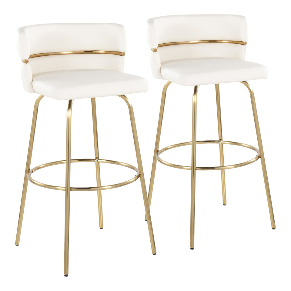 Cinch Claire 30" Fixed-Height Barstool - Set of 2