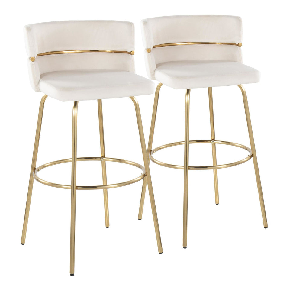 Cinch Claire 30" Fixed-Height Barstool - Set of 2