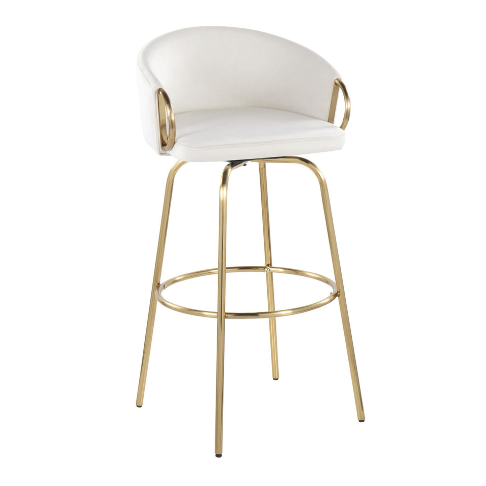 Claire 30" Fixed-Height Barstool - Set of 2