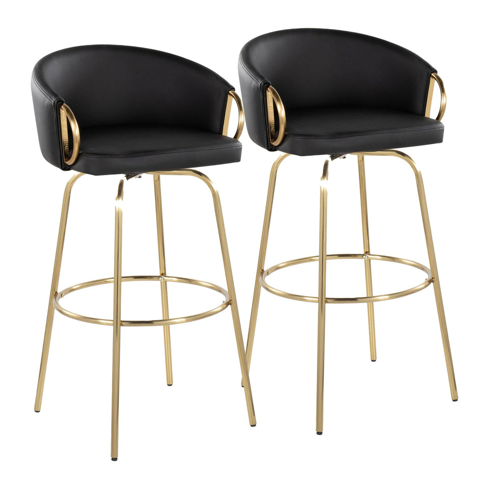 Claire 30" Fixed-Height Barstool - Set of 2