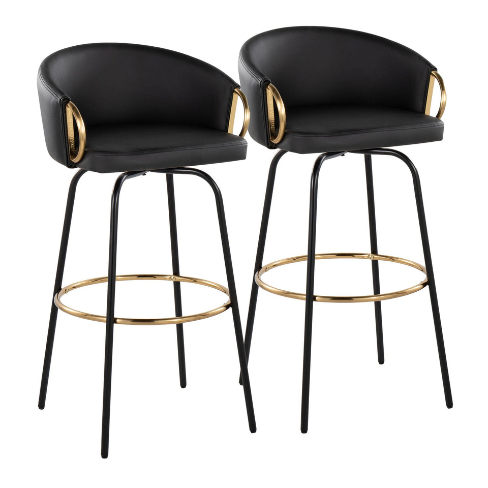 Claire 30" Fixed-Height Barstool - Set of 2