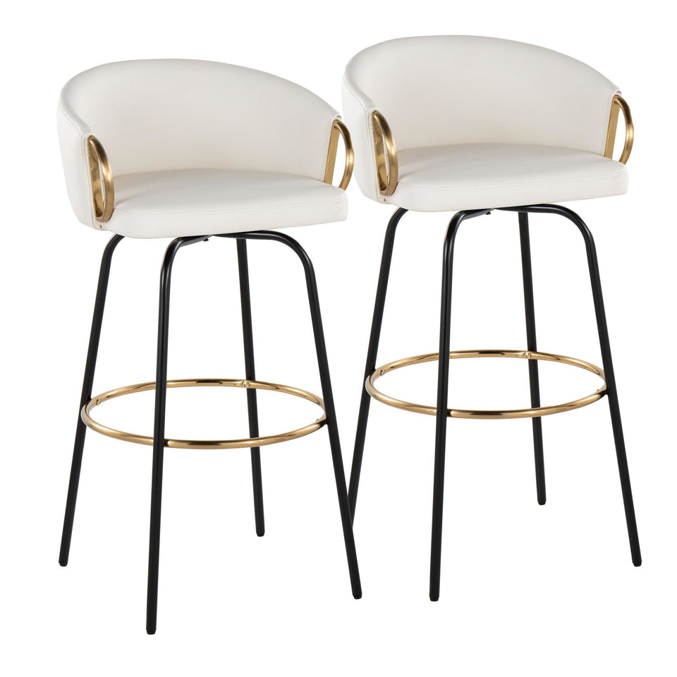 Claire 30" Fixed-Height Barstool - Set of 2