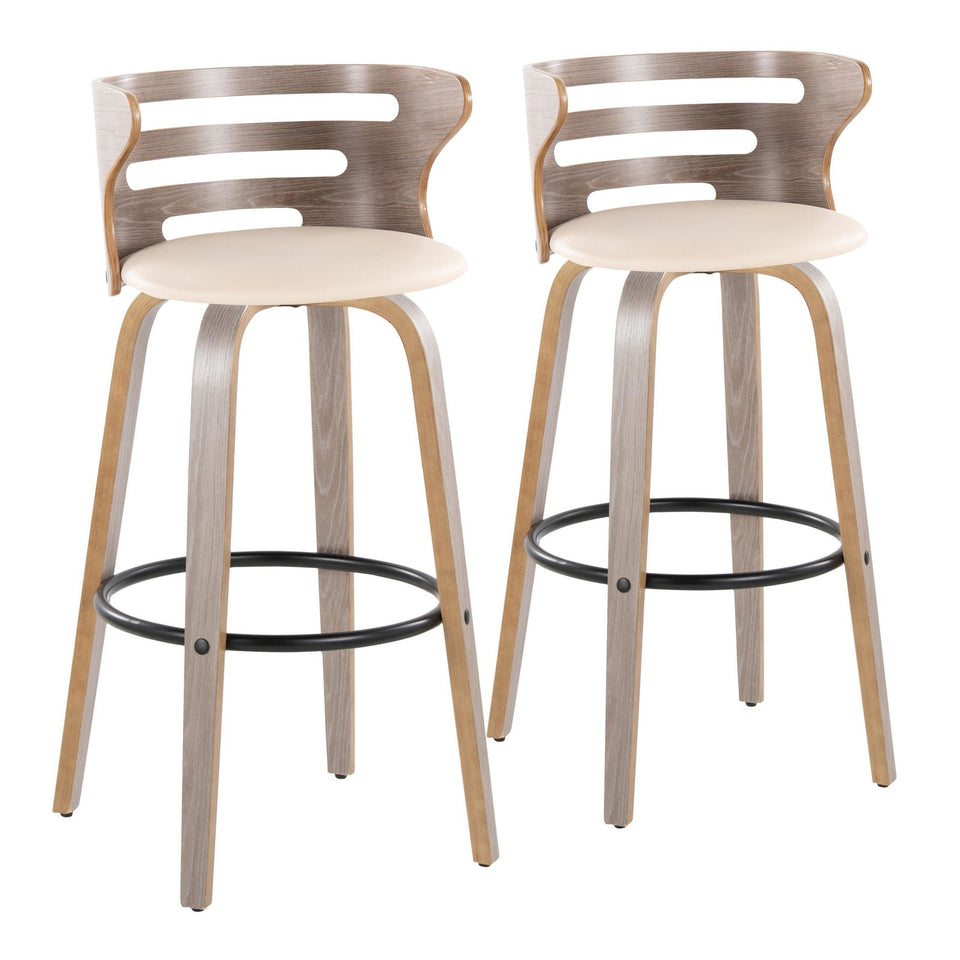 Cosini 30" Fixed-Height Barstool - Set of 2