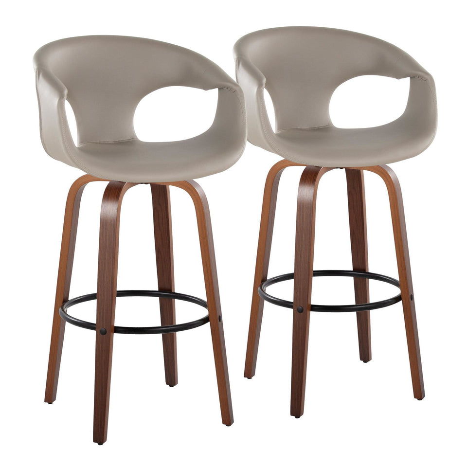 Curva 30" Fixed-Height Barstool - Set of 2