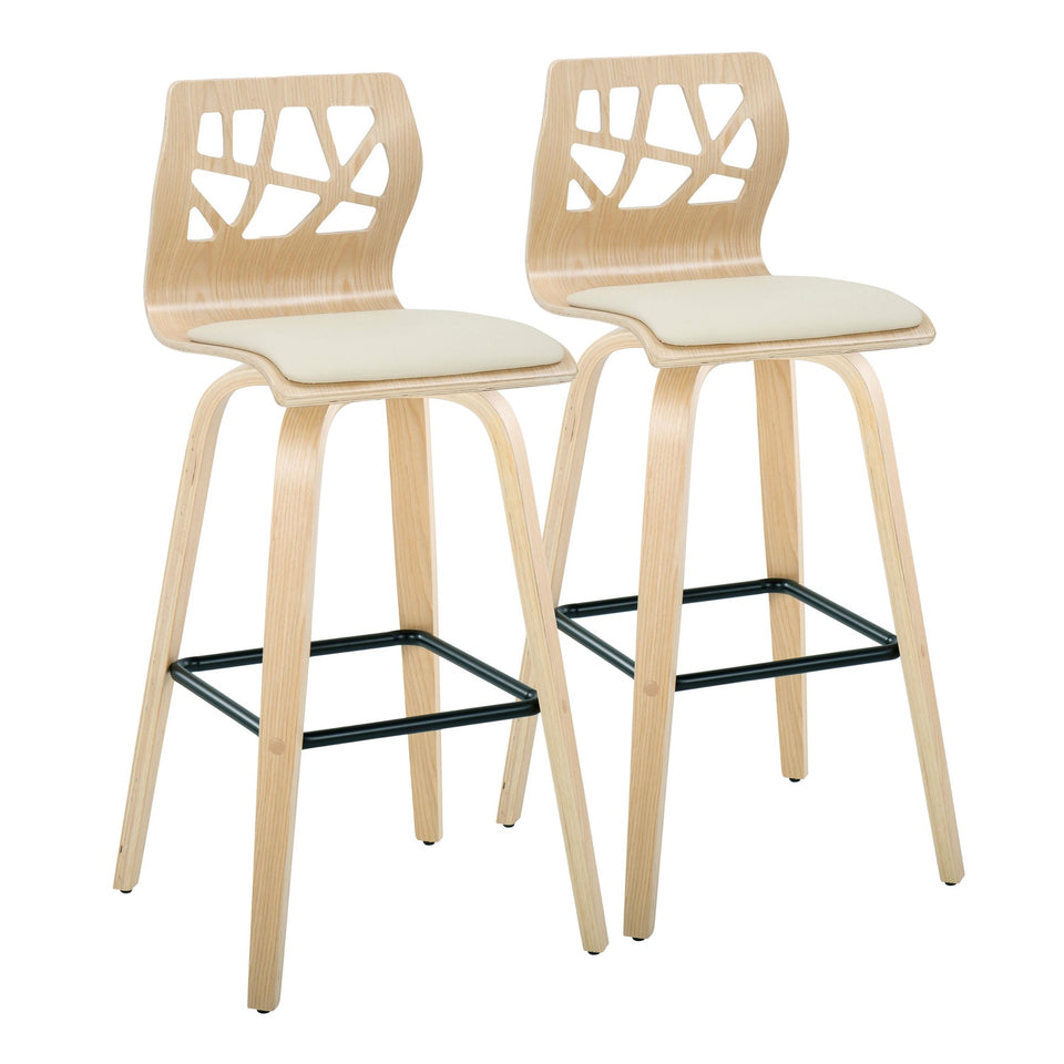 Folia 30" Fixed-Height Barstool - Set of 2