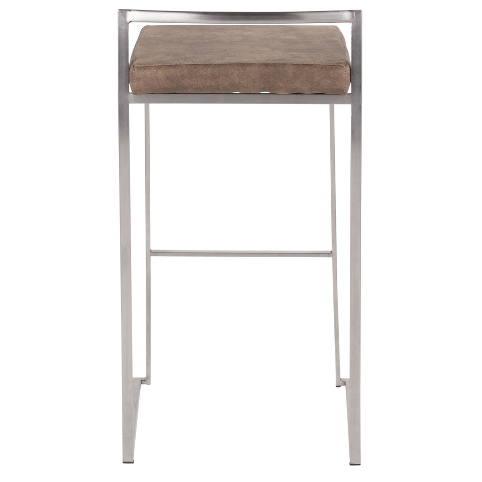 Fuji Stacker 30" Fixed-Height Barstool - Set of 3