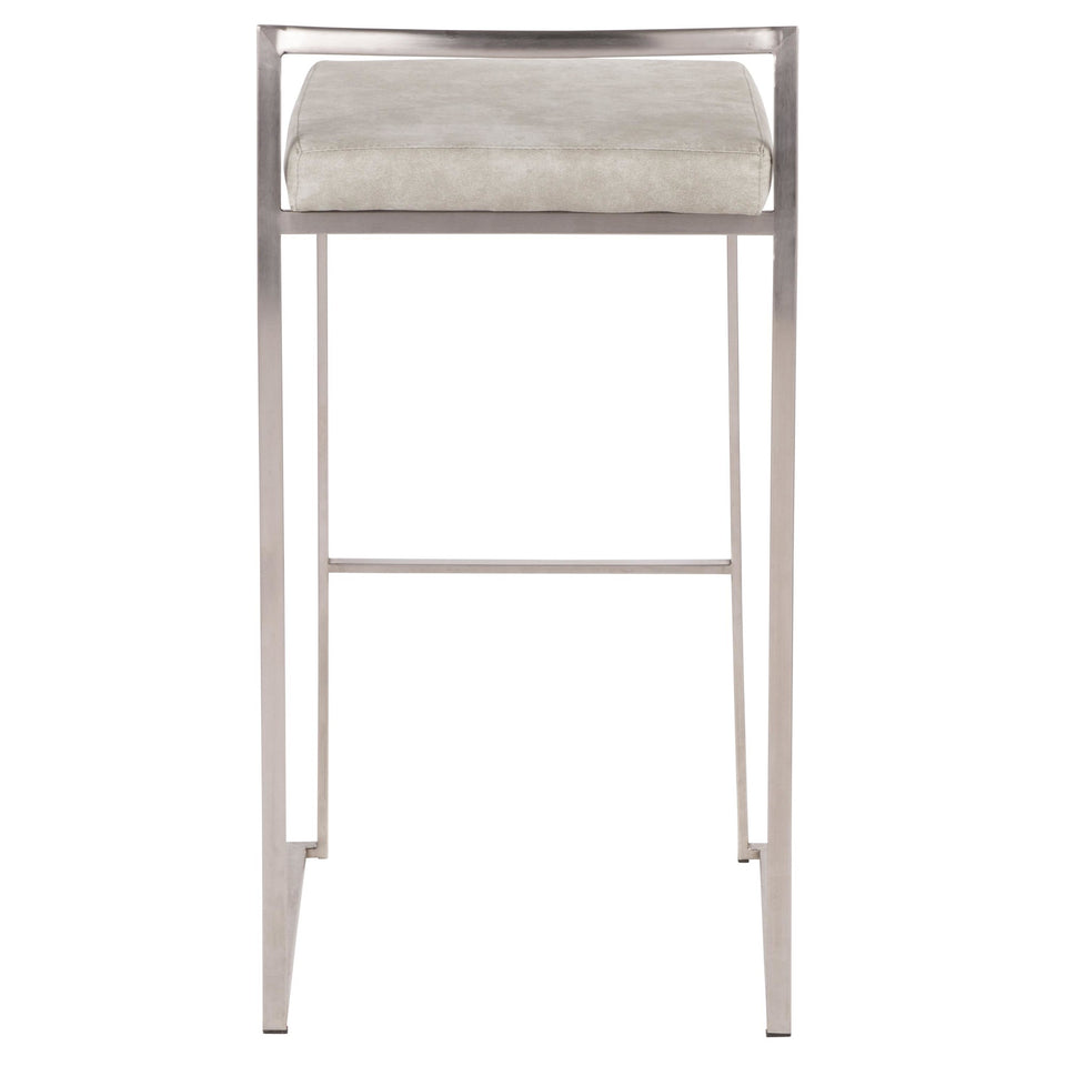 Fuji Stacker 30" Fixed-Height Barstool - Set of 3