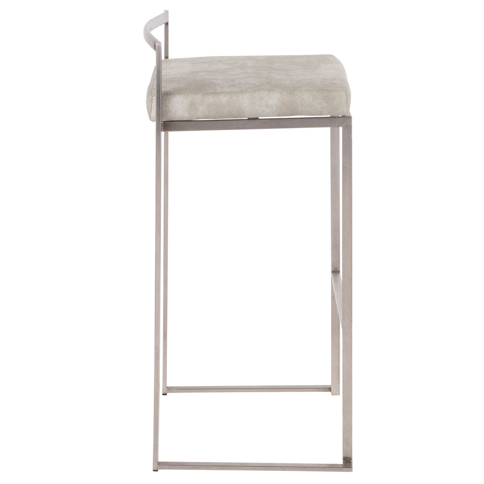 Fuji Stacker 30" Fixed-Height Barstool - Set of 3