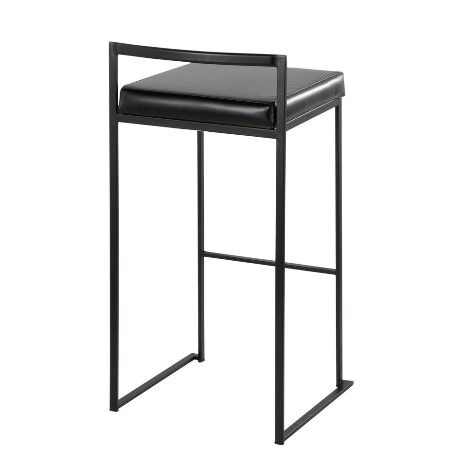 Fuji Stacker 30" Fixed-Height Barstool - Set of 2