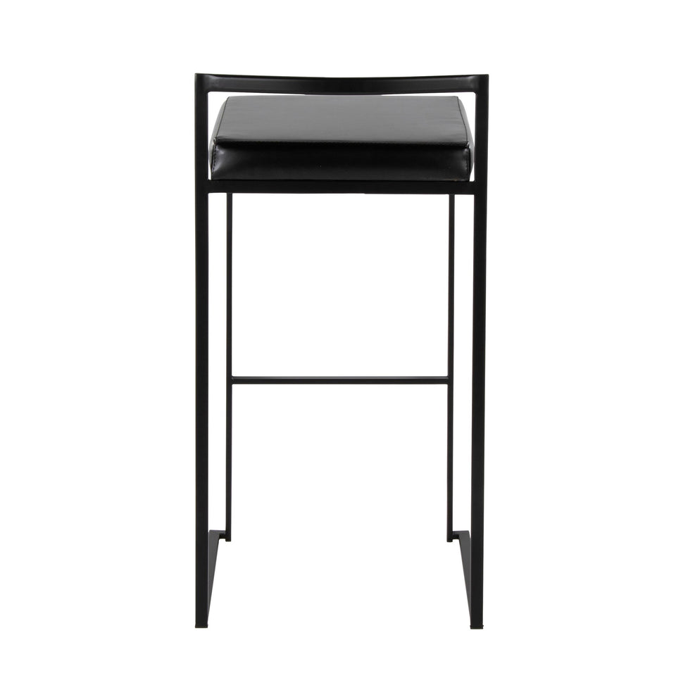 Fuji Stacker 30" Fixed-Height Barstool - Set of 2