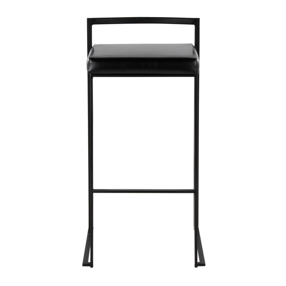 Fuji Stacker 30" Fixed-Height Barstool - Set of 2