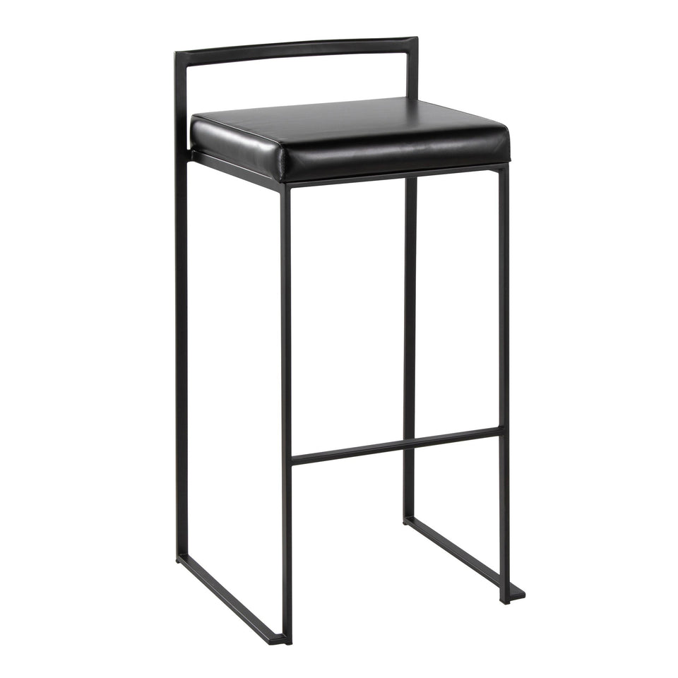 Fuji Stacker 30" Fixed-Height Barstool - Set of 2