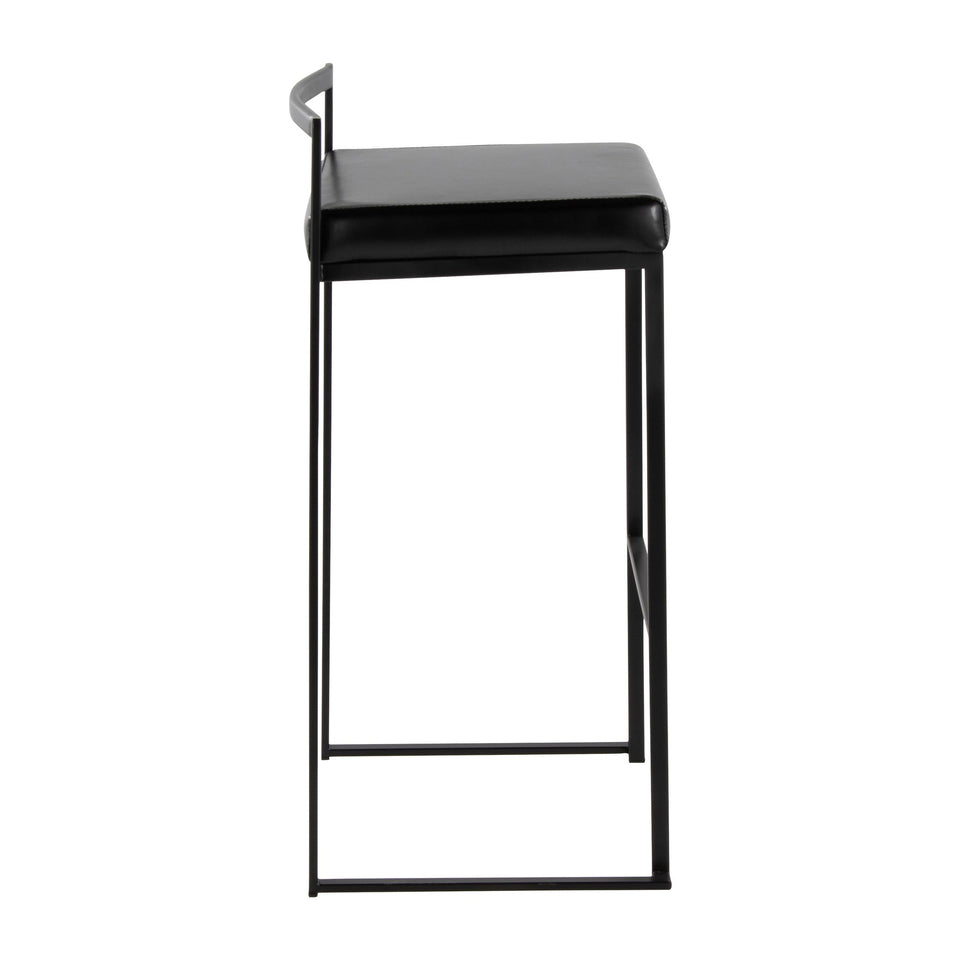 Fuji Stacker 30" Fixed-Height Barstool - Set of 2