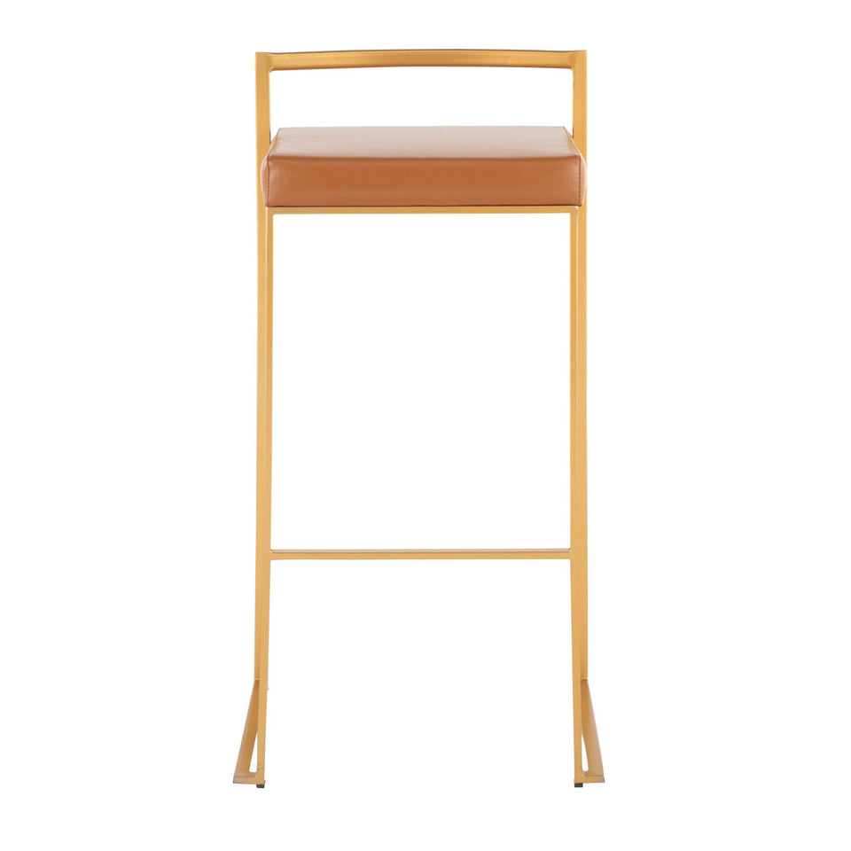 Fuji Stacker 30" Fixed-Height Barstool - Set of 3