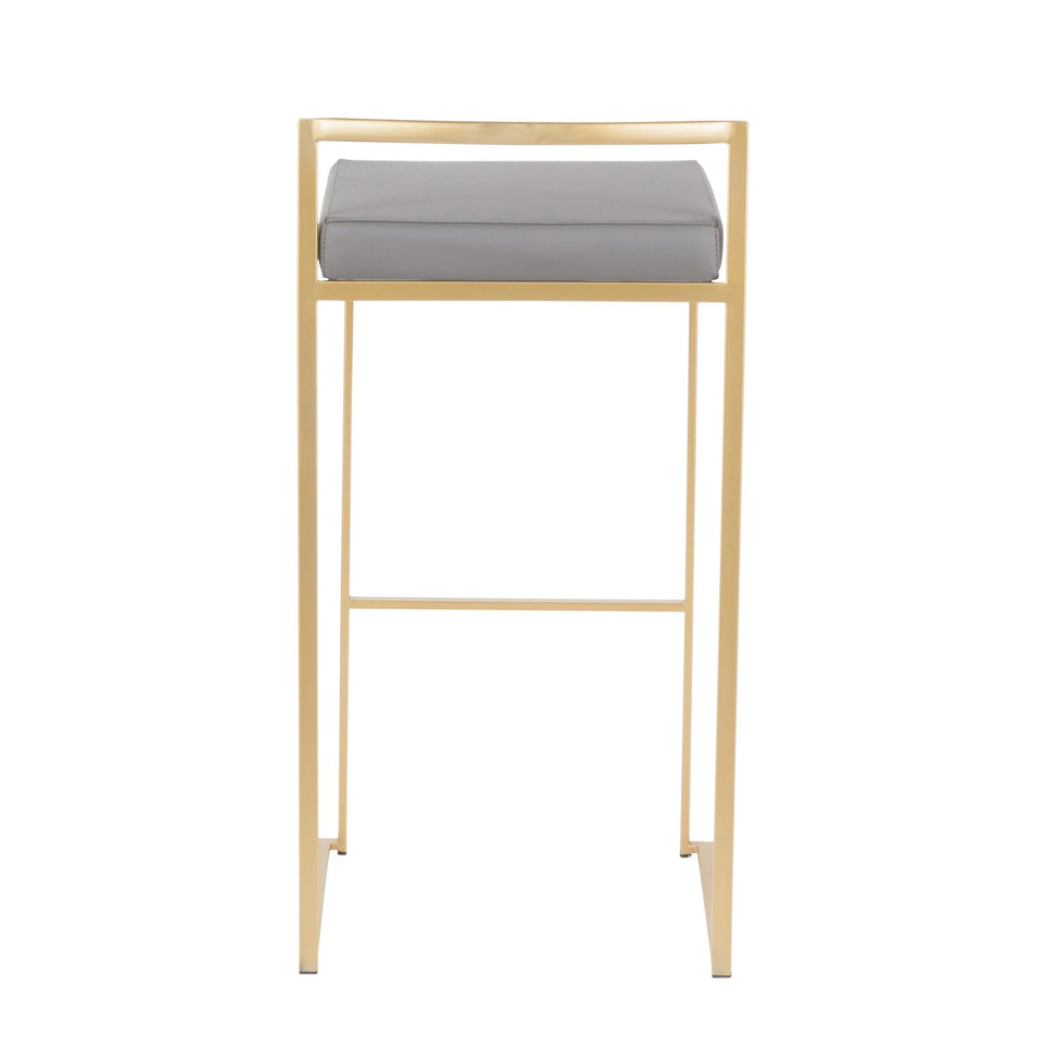 Fuji Stacker 30" Fixed-Height Barstool - Set of 3