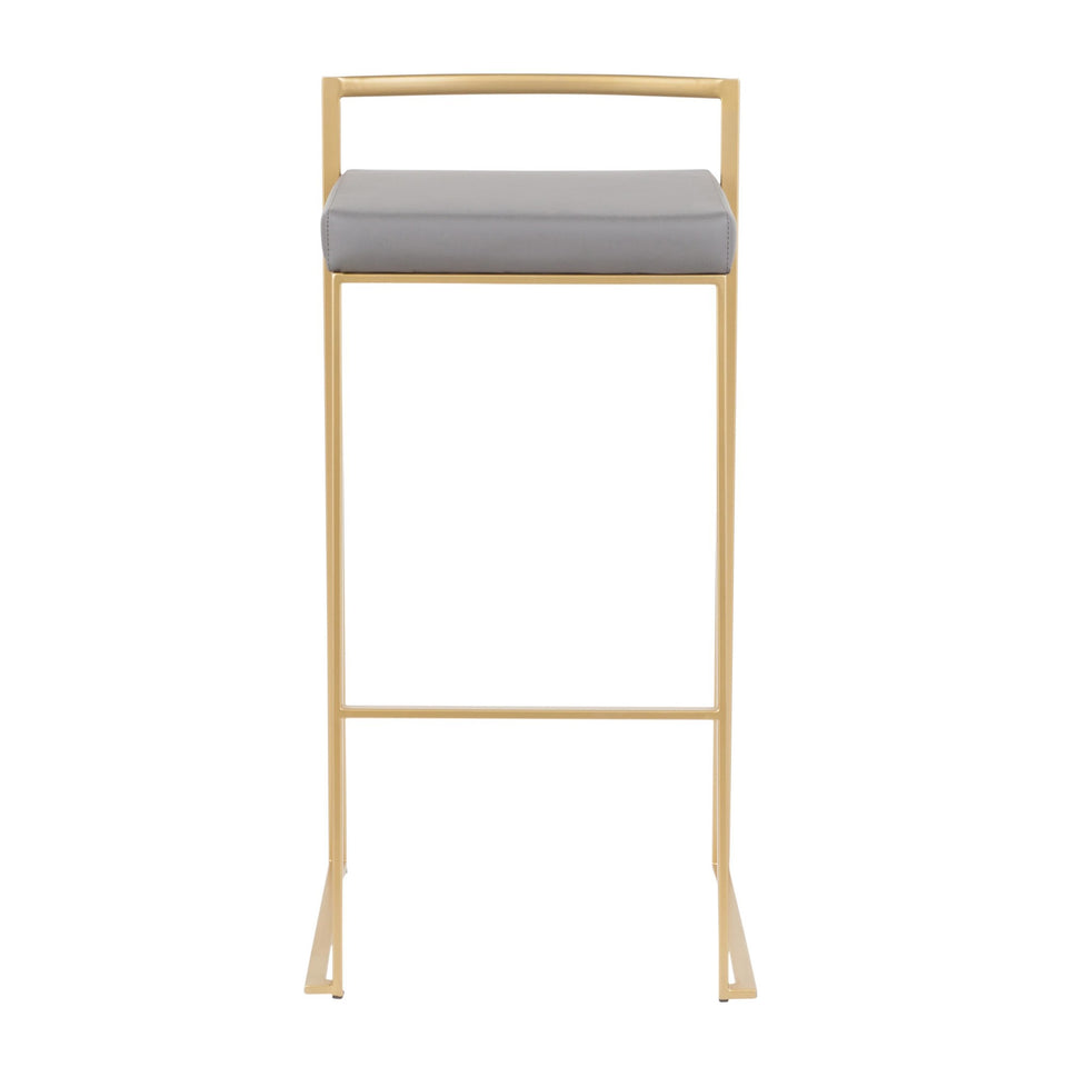 Fuji Stacker 30" Fixed-Height Barstool - Set of 3