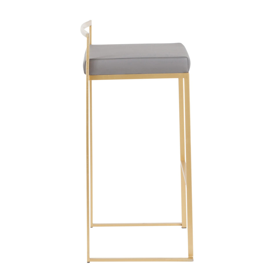 Fuji Stacker 30" Fixed-Height Barstool - Set of 3