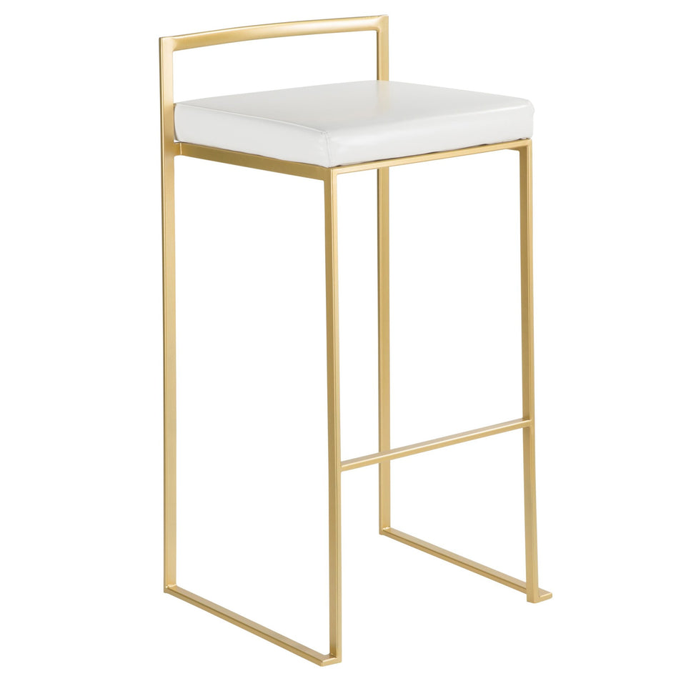 Fuji Stacker 30" Fixed-Height Barstool - Set of 3